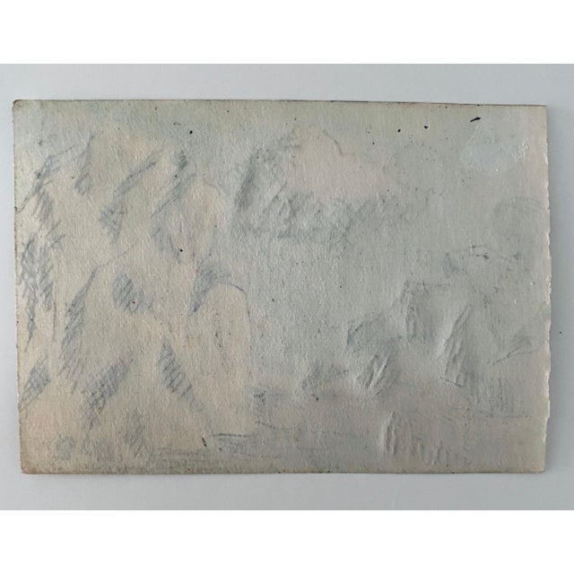 Mid 20th Century Ben-Zion Weinman, Pastel, Ink Drawing Rocks And Cloud Landscape Jewish American Modernist WPA For Sale - Image 5 of 6