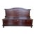 Italian Antique Walnut Wood Bench With Trunk For Sale