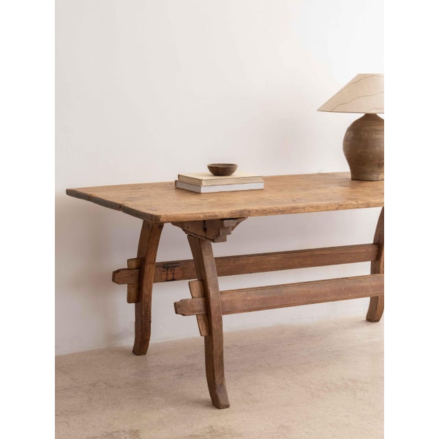 Wood Swedish Pine Goat Table For Sale - Image 7 of 12