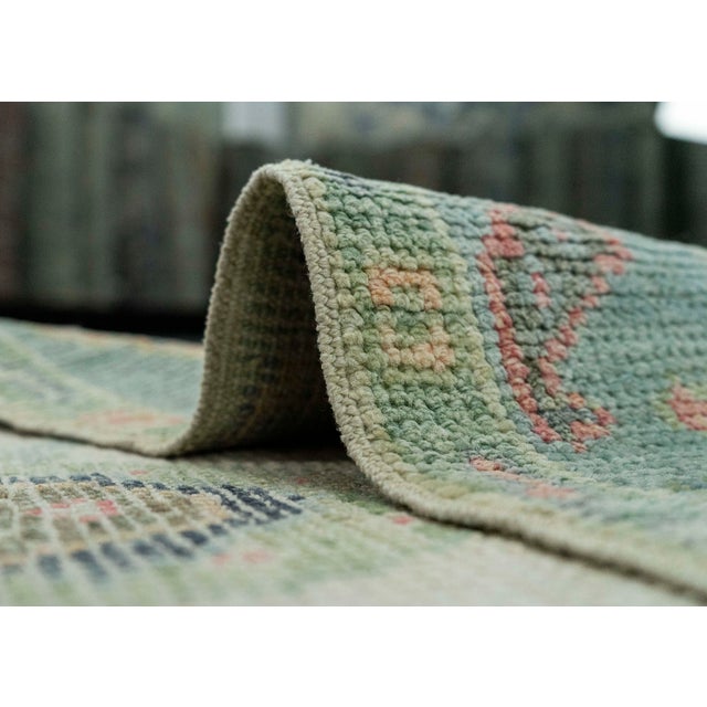 Turkish Oushak Rug 2'8" x 10'4" #20259 For Sale In Houston - Image 6 of 8