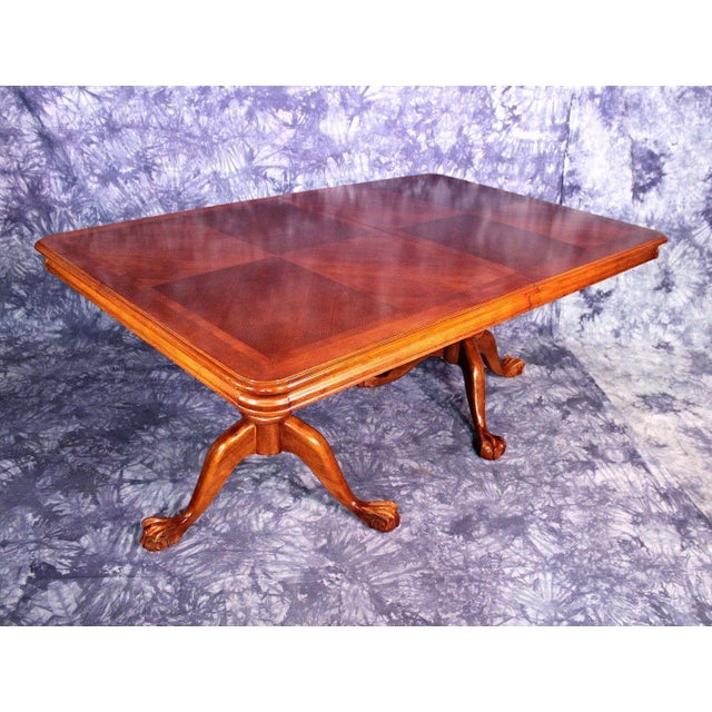 Double Pedestal Extension Claw Foot Dining Table Chairish