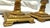 Vintage Hollywood Regency Style Gold Leaf Column Candlestick Lamps- A Pair For Sale - Image 9 of 18