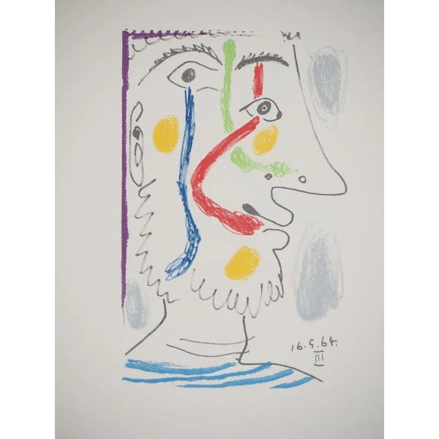 Pablo Picasso (1881-1973) (after) Self-portrait with a sailor's shirt, 1964 Lithography Unsigned Dated in the plate 1964...