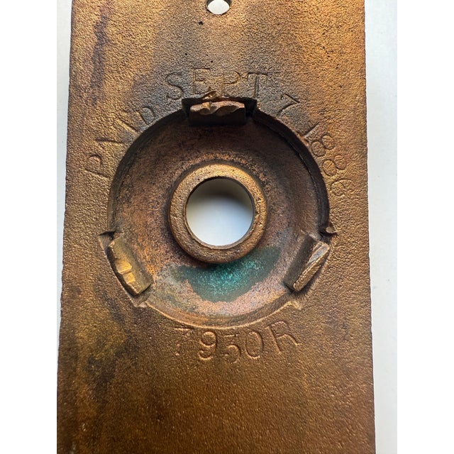 Antique American Cast Bronze Doorplates- A Set of 3 For Sale - Image 11 of 11