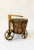 Vintage Rattan Bicycle Plant Basket For Sale - Image 12 of 12