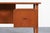 Danish Modern Executive Floating Top Teak Desk by Johannes Sorth For Sale - Image 4 of 14
