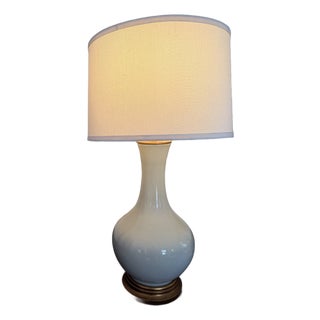 Large Scale Porcelain Vase Lamp For Sale