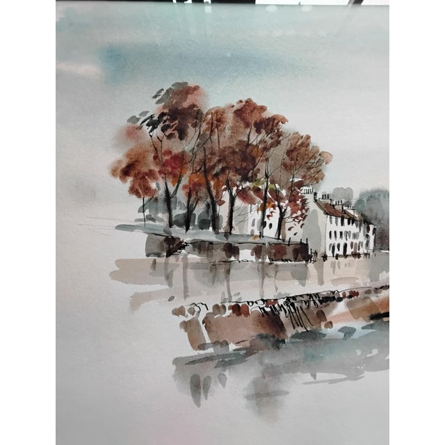 Ken Lochhead, Landscape Composition, 1980s, Watercolor For Sale - Image 4 of 6