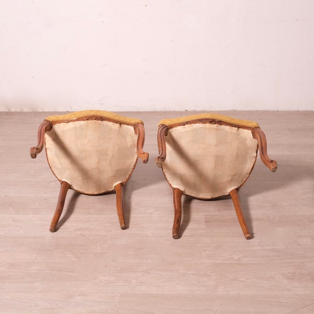 Antique Italian Louis XV Style Chairs, Early 1900s, Set of 2 For Sale - Image 10 of 18