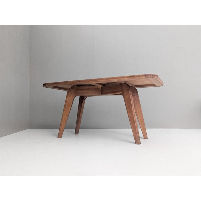 Sculptural Modernist French Oak Table, 1930s For Sale - Image 13 of 18