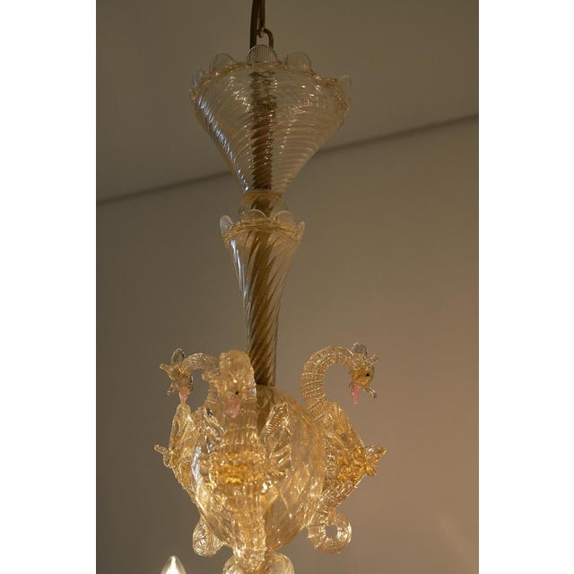 Murano Glass Sea Horse Chandelier by Barovier & Toso, 1900s For Sale - Image 14 of 16