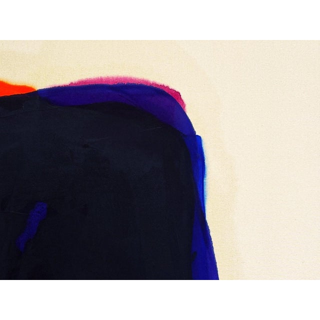 Gary Griffin "Out Go the Lights" Contemporary Orange, Blue & Purple Tone Color Field Painting, 21st Century For Sale - Image 4 of 7
