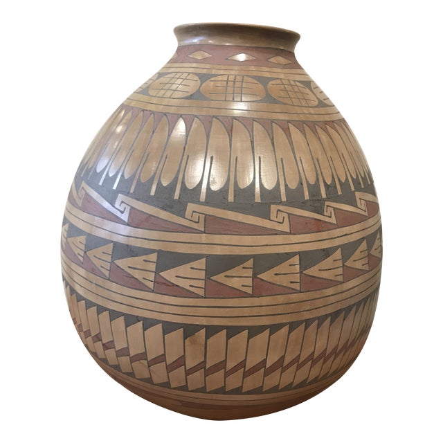 Large Native American Ceramic Vessel Polychrome Chairish