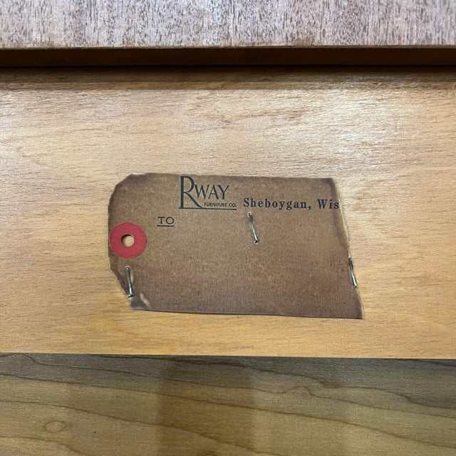 Rway Birdseye Maple Full Size Headboard and Footboard For Sale - Image 11 of 12