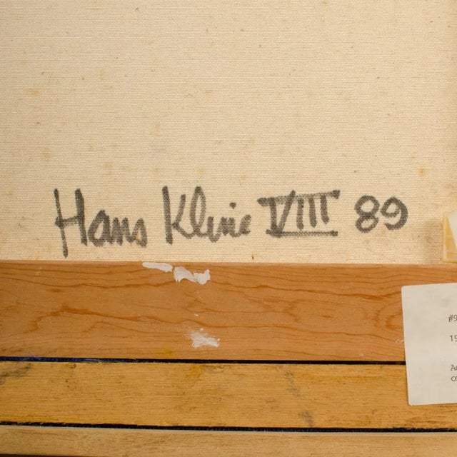 Abstract Expressionist Mixed-Media Painting by Hans Kline Entitled "Circus Tumblers", Framed For Sale - Image 4 of 13