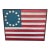 Vintage Americana Wooden Ameican Flag Betsy Ross Wall Art For Sale