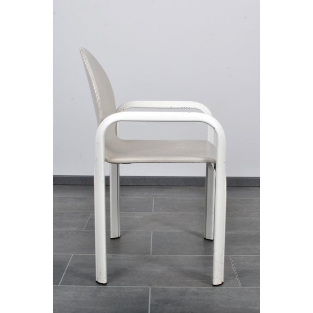 Orsay Dining Set in Leather by Gae Aulenti for Knoll, 1970s, Set of 7 For Sale - Image 14 of 18