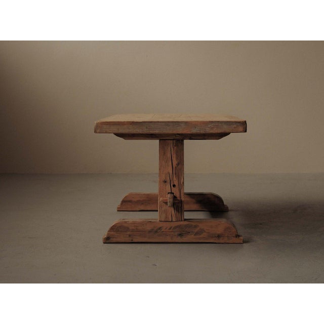 1970s French Artisanal Pine Dining Table, 1970 For Sale - Image 5 of 18