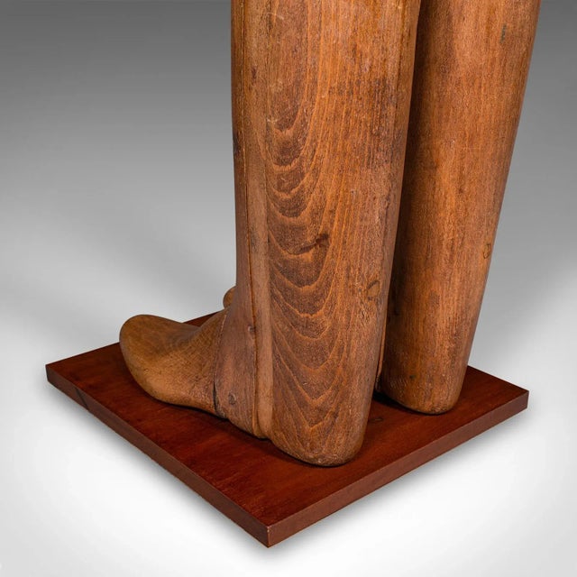 Brown Antique Bootmaker’s Display, English, Beech, Riding Boot Stretcher, Edwardian For Sale - Image 8 of 10