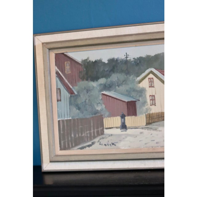 Modern Tage Gavik, Lilla Gatan Majorna Gothenburg, 1960s, Oil on Canvas, Framed For Sale - Image 3 of 9