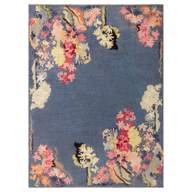 Doris Leslie Blau Vintage French Modernist Rug For Sale