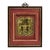Vintage Asian Hardware Art Shadow Box Good Fortune Wall Art Engraved Brass Plate 21.5" For Sale