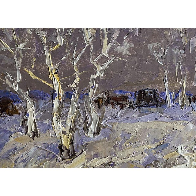 Oil Painting the End of Winter Is Coming Soon Oleksiy Ivanyuk For Sale - Image 9 of 10