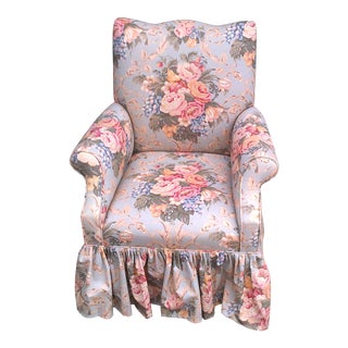 1960s Vintage Custom Pair of Upholstered Armchairs For Sale