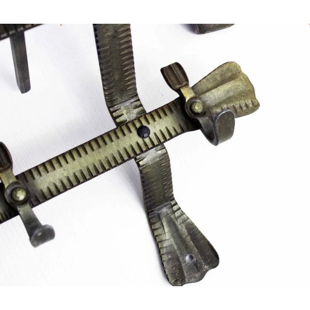 Art Deco Style Metal Coat Rack, 1960s For Sale - Image 11 of 13