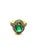 Bochic "Orient" Vintage Emerald & Fancy Yellow Sapphire Ring Set In 18K Gold & Silver, Size 6.5 For Sale - Image 13 of 18