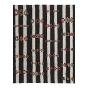Striped Turkish Kilim Rug 7'4'' X 9'6''