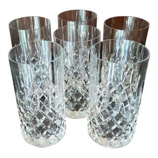 Vintage Mikasa Highball Crystal Cocktail Glasses - Set of 6 For Sale