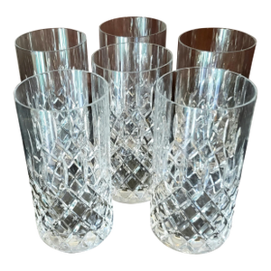 Vintage Mikasa Highball Crystal Cocktail Glasses - Set of 6