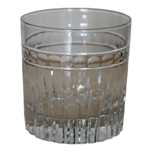 Early 21st Century Williams Sonoma Somerset Clear Double Old Fashioned Glass