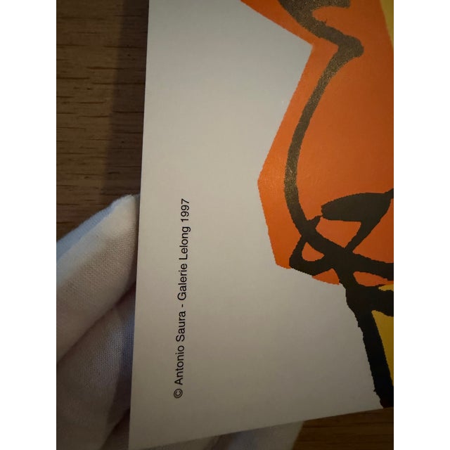 Antonio Saura, Roland Garros, 1997, Copyright Antonio Saura, Galerie Lelong 1997, Printed in France, 1990s, Paper