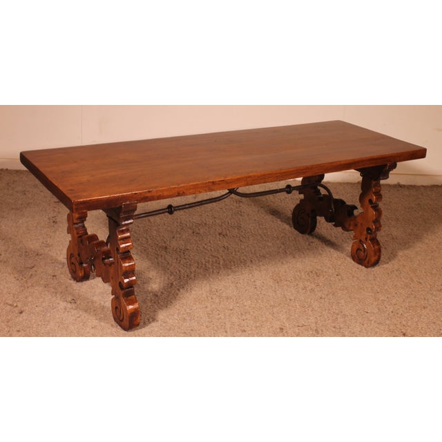 17th Century Spanish Walnut Coffee Table For Sale - Image 6 of 11