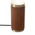 Wood Tambo Cylindro Accent Table Lamp - Dark Walnut, Weathered Brass, Frosted Acrylic, Dimmer Switch, 29" For Sale - Image 7 of 8