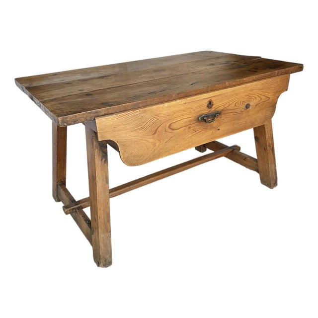 19th Century French Pine Side Table For Sale