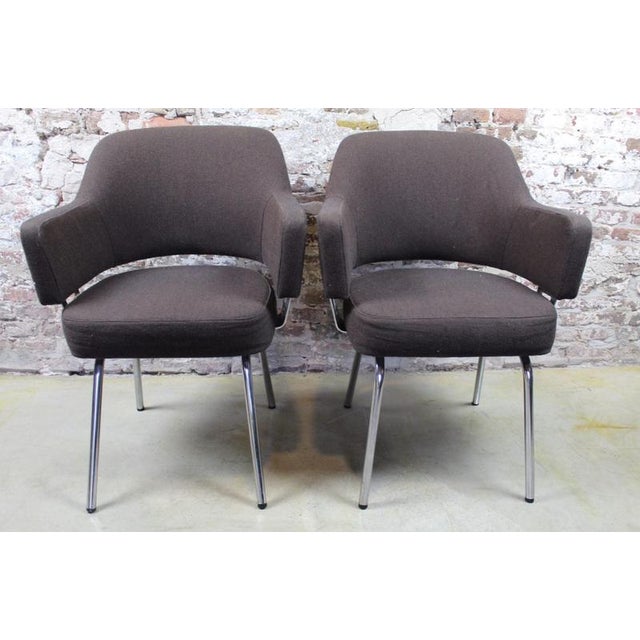 Chairs in the style of Eero Saarinen, Set of 2 For Sale - Image 3 of 14