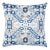 Schumacher Tiraz Velvet 20" Pillow in Indigo For Sale