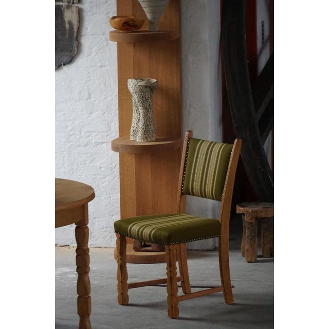 Mid-Century Modern Danish Dining Chairs in Oak by Henning Kjærnulf, 1960, Set of 6 For Sale - Image 18 of 18