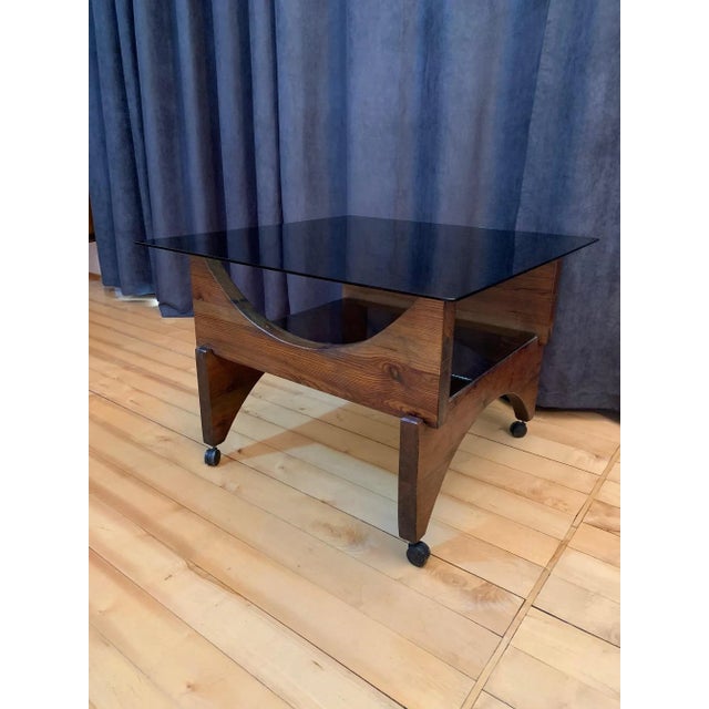 Brown Coffee Table, 1960s For Sale - Image 8 of 13