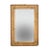 Rectangular Bamboo & Wicker Mirror, 1970s For Sale