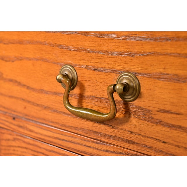 Brown Antique Victorian Carved Oak Glass Front Bookcase or Dining Cabinet, Circa 1900 For Sale - Image 8 of 17