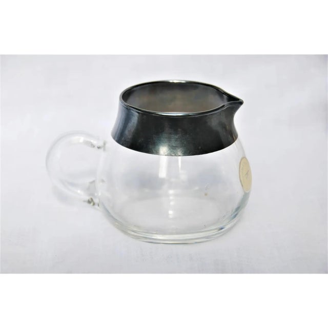 Mid-Century Dorothy Thorpe Creamer and Glasses-Set of 4 For Sale - Image 9 of 9