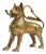 19th Century Brass Lion Aquamanile Oil Lamp For Sale
