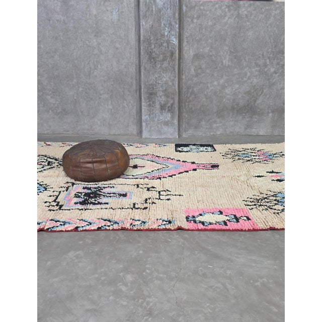 2020s Neutral Handwoven Berber Wool Rug - 9.8 X 6.1 Ft For Sale - Image 5 of 9