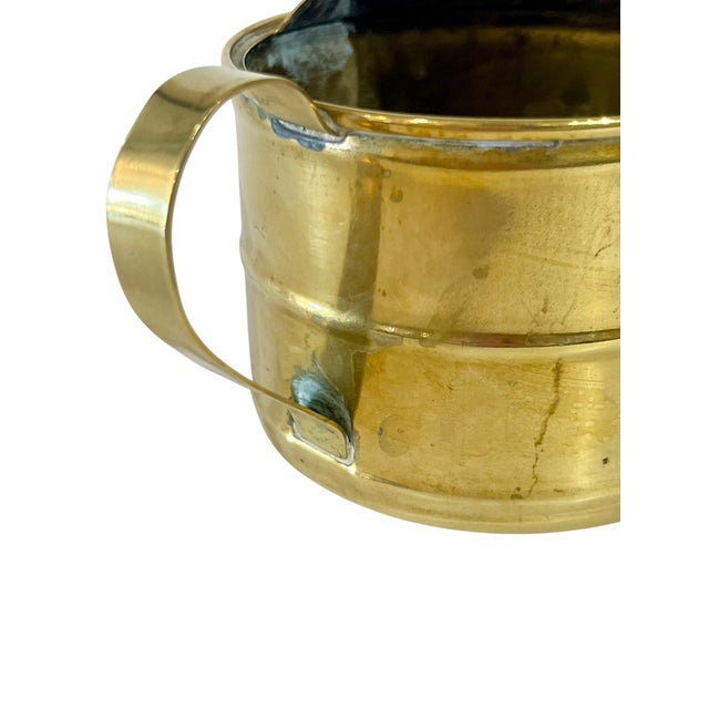 Antique Small French Brass Watering Can For Sale - Image 6 of 12