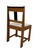 Art Deco Modernist Side Chair in Oak & Velvet from Jan Brunott, 1920s For Sale - Image 4 of 12
