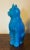 Mid-Century Chinese Export Monochrome Porcelain Turquoise Glaze Figure of a Cat For Sale - Image 11 of 18